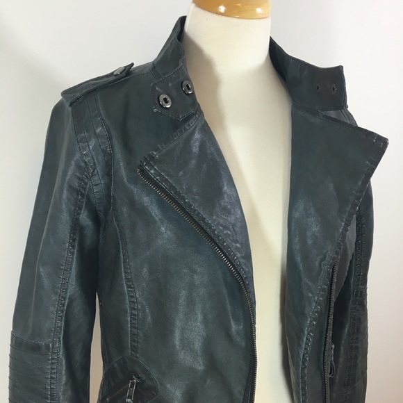 Lulus Black Vegan Leather Moto Jacket - Picture 5 of 9
